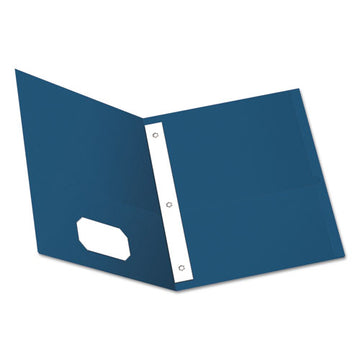 Oxford™ Twin-pocket Folders With 3 Fasteners, 0.5" Capacity, 11 X 8.5, Blue, 25-box freeshipping - TVN Wholesale